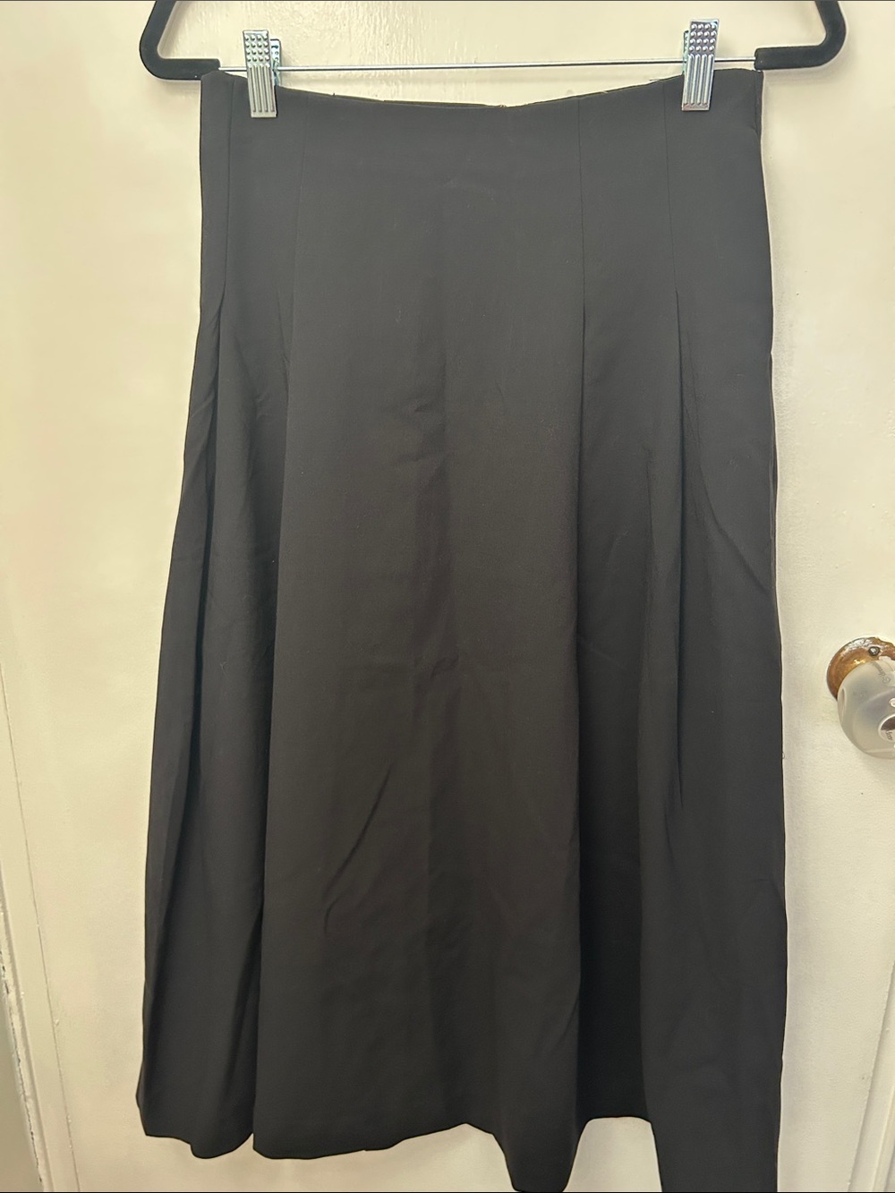 Jason Wu Black Midi A-Line Skirt